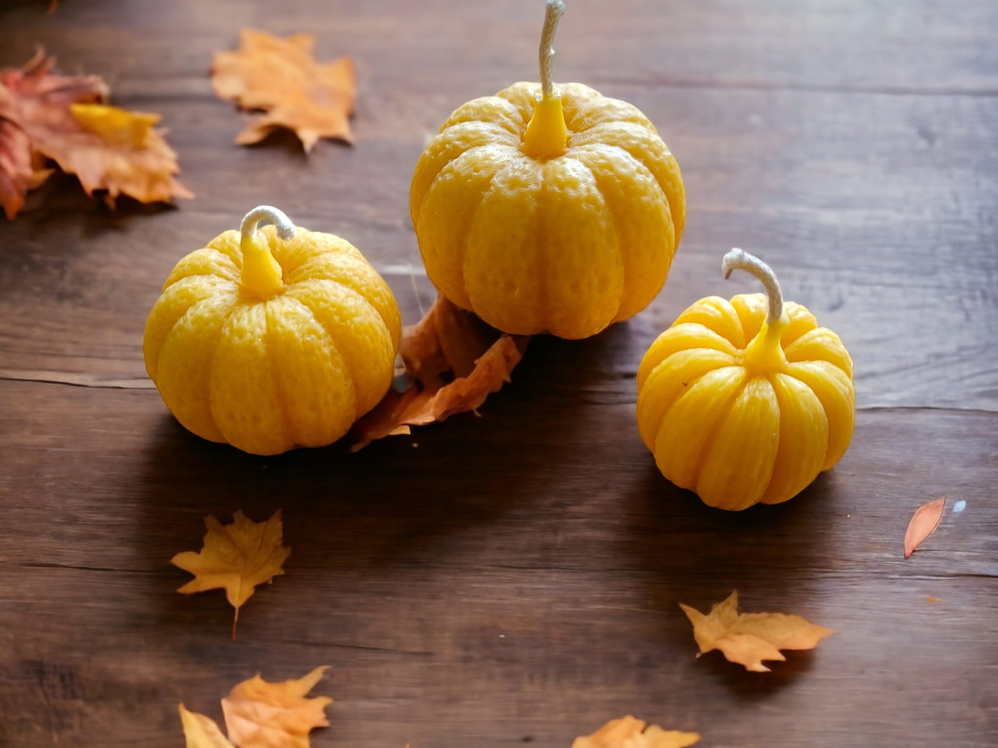 Pumpkin Beeswax Candle Set-Donagh Bees