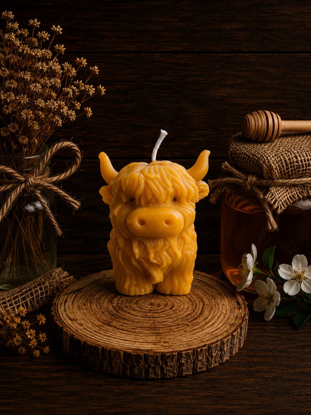 Scotland Highland Cow Candle