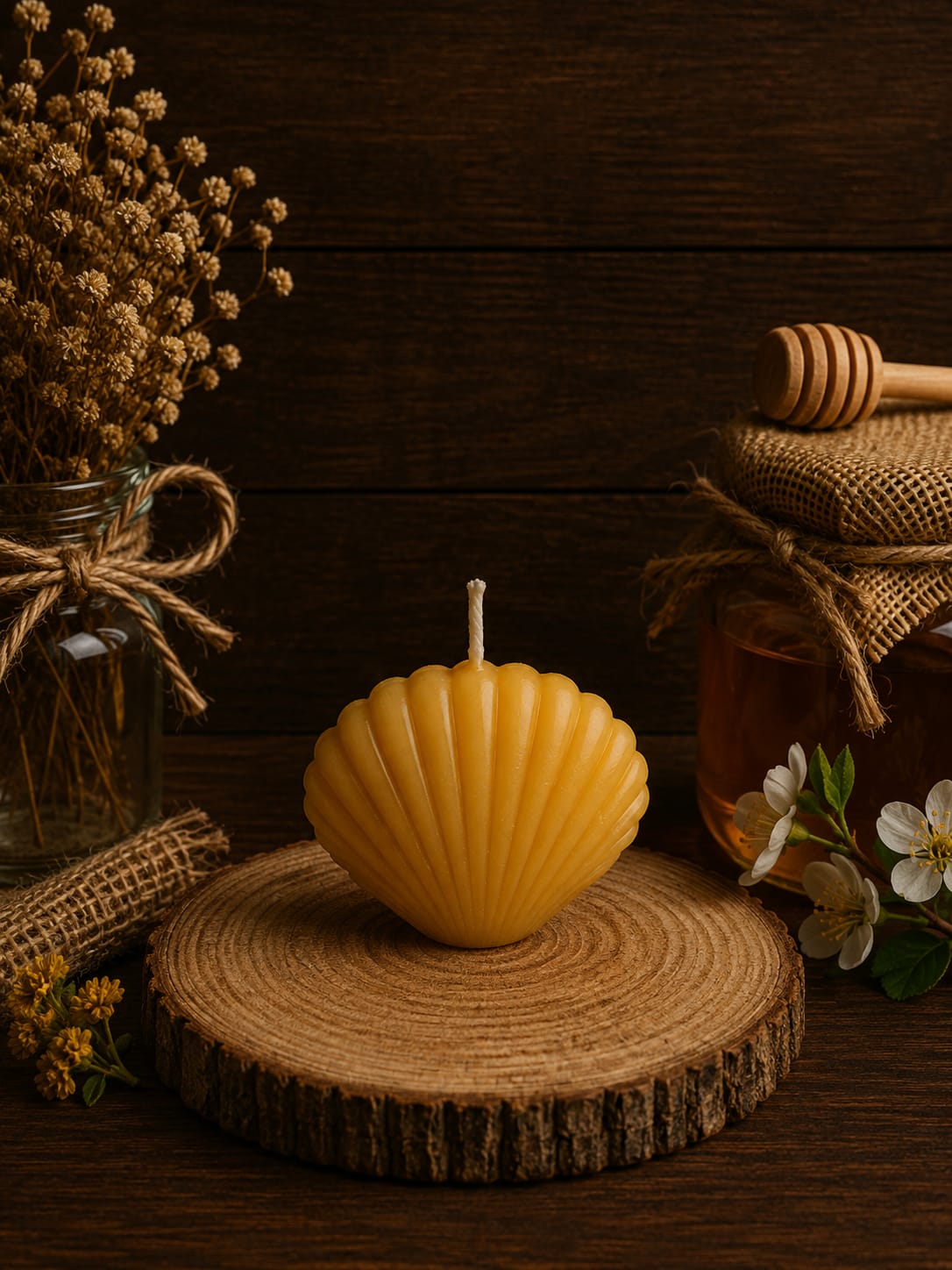 Small Seashell Candle
