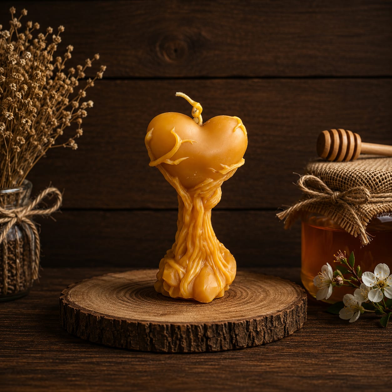 Heart Tree Candle