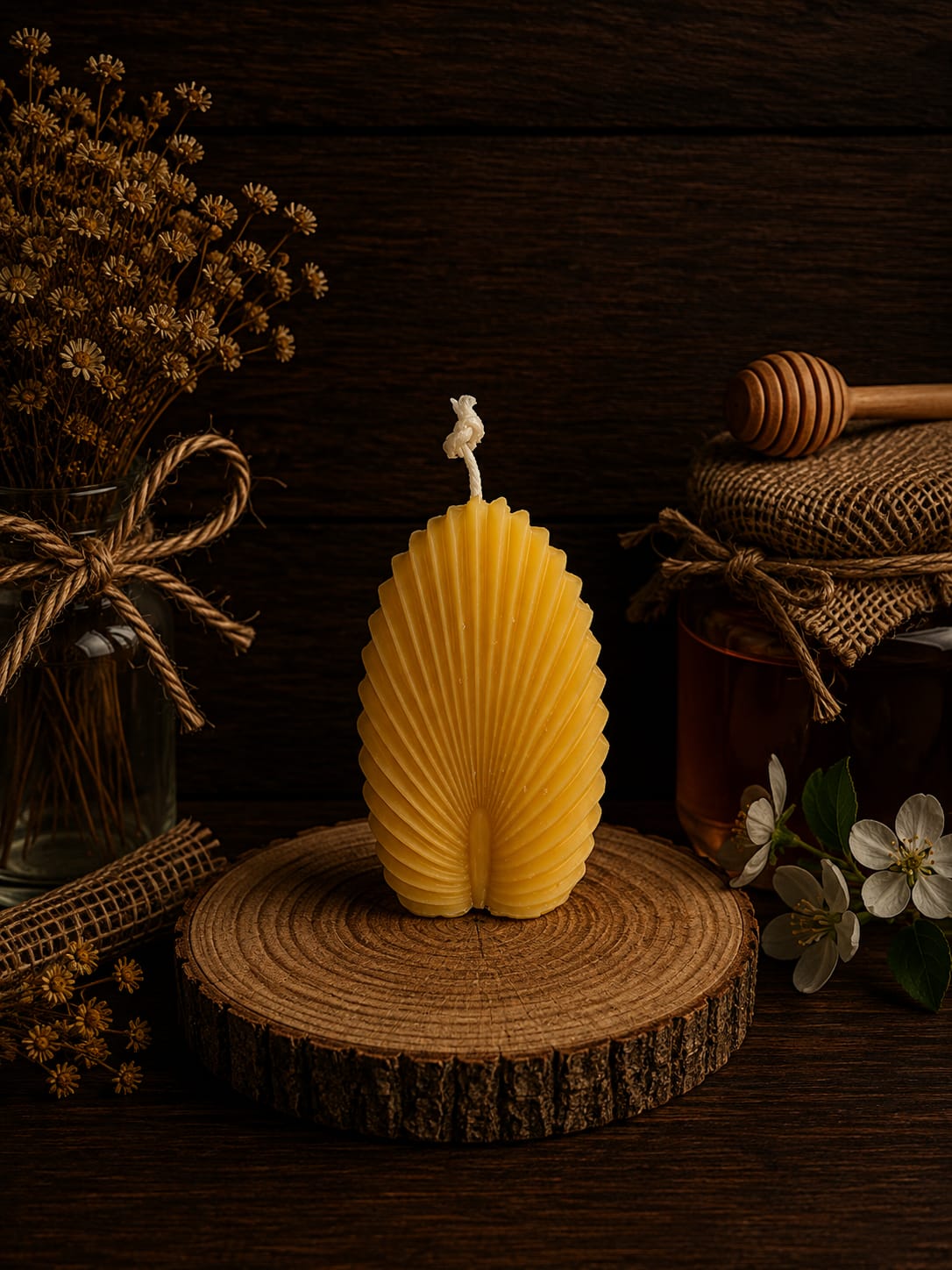 Fan Shell Candle