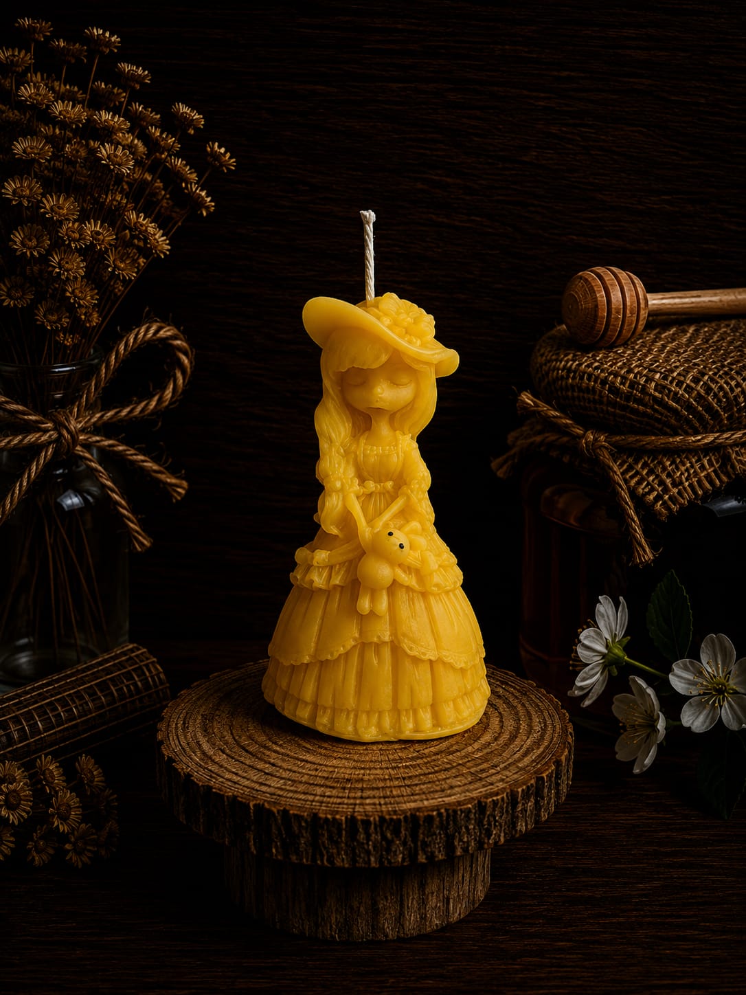 Girl & Doll Candle