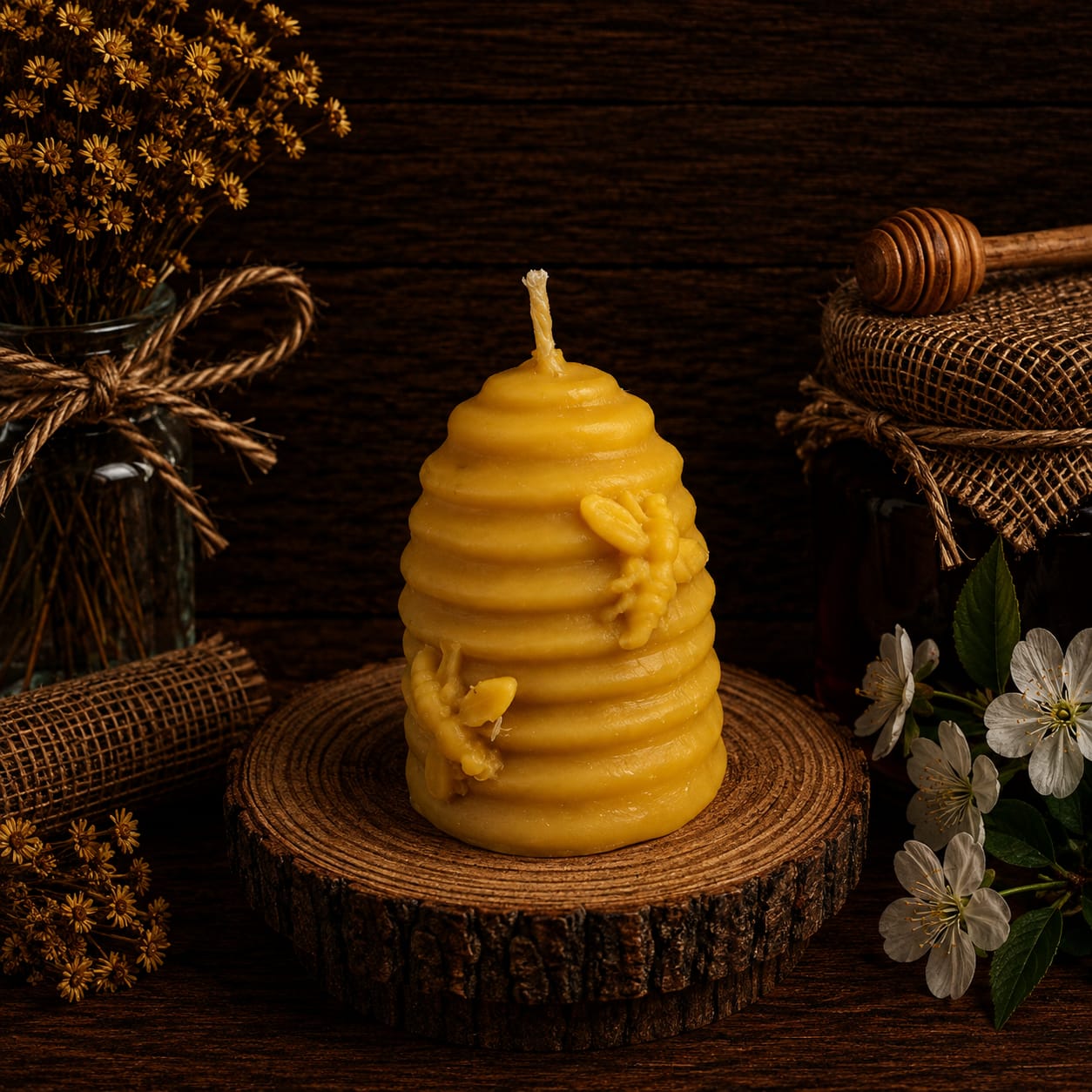 Small Beehive Candle