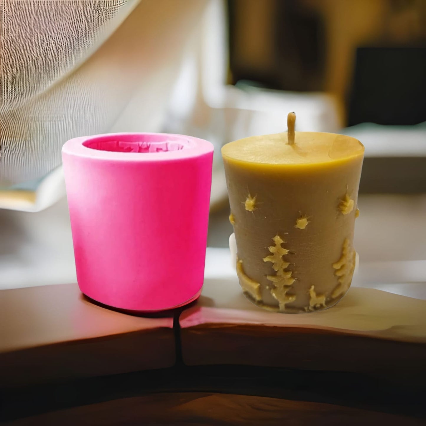 Christmas Cylindrical Candle Mold-Donagh Bees