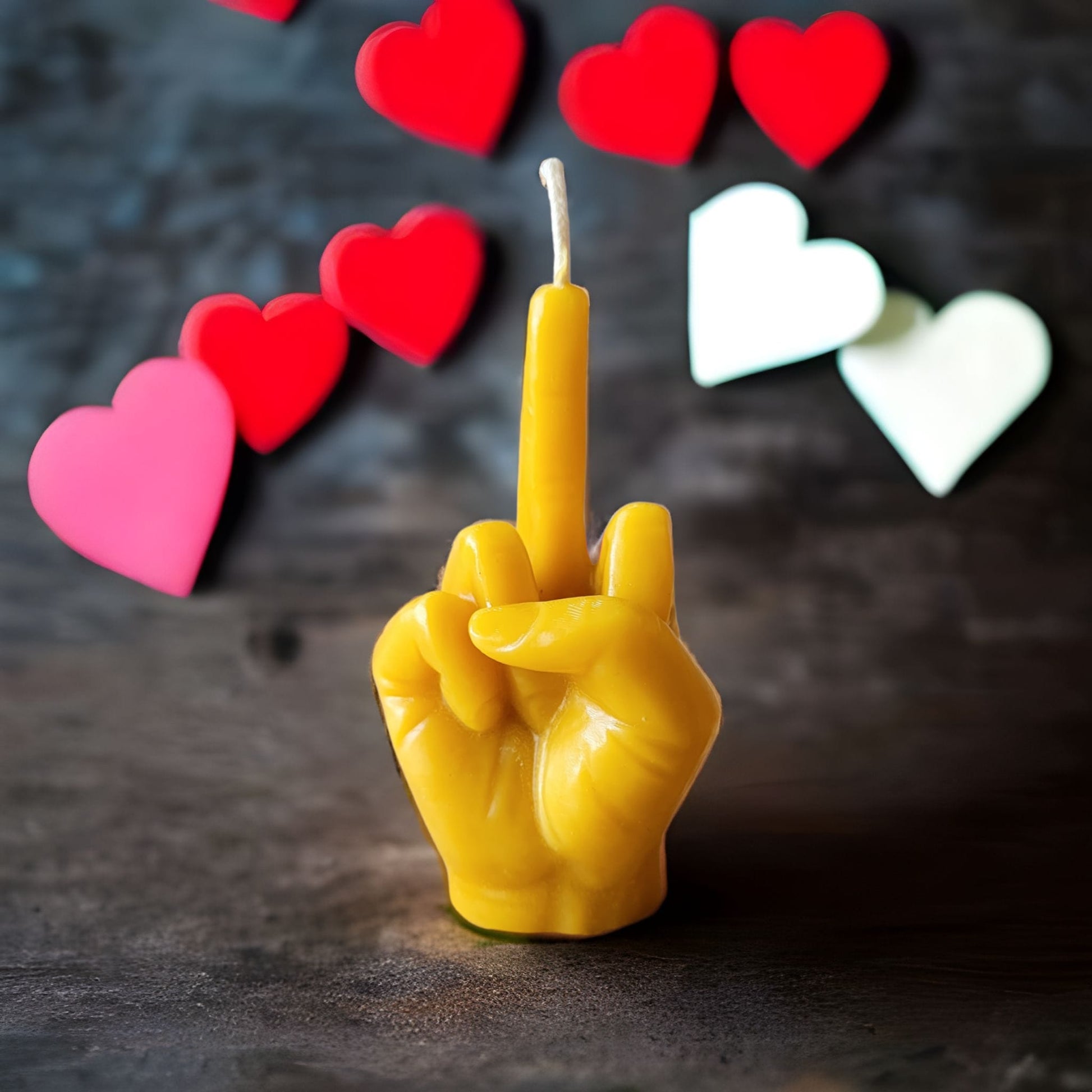 Middle Finger Beeswax Candle-Donagh Bees
