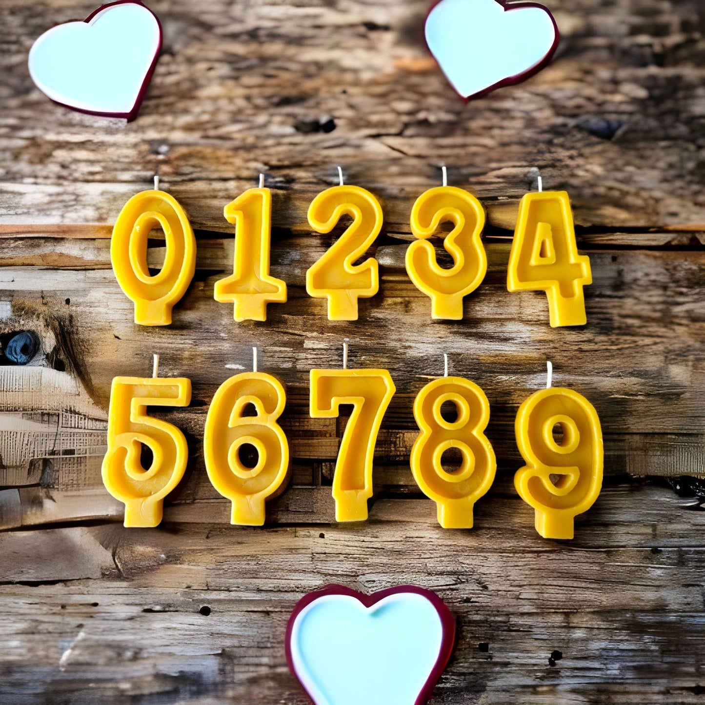 Birthday Beeswax Candles-Donagh Bees