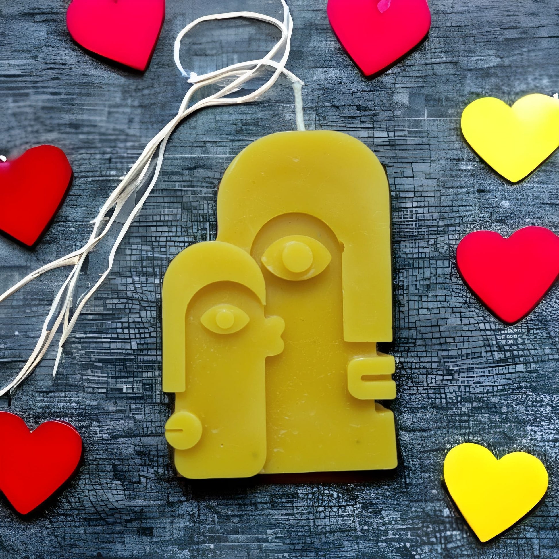 Abstract Human Face Candle-Donagh Bees