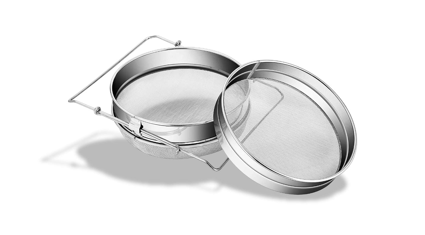 Double Strainer Stainless Steel-Donagh Bees
