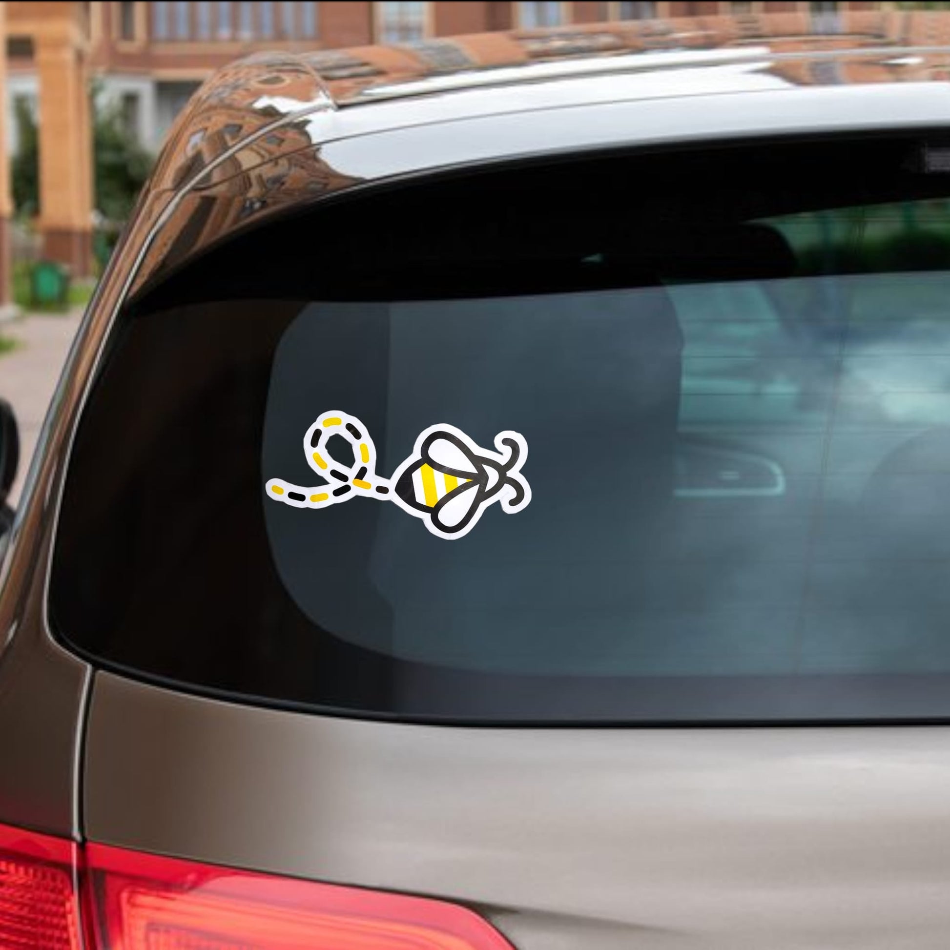 Flying Bee Car Sticker-Donagh Bees