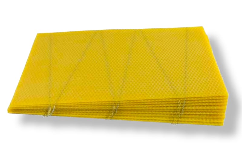 National Brood, Wired Wax Foundation 10 Sheets - Donagh Bees
