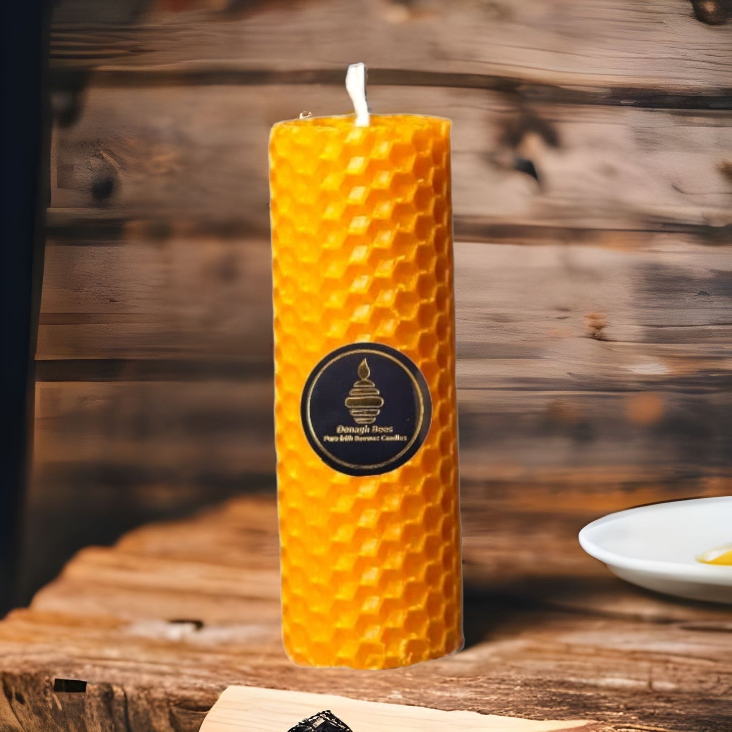 Rolled Beeswax Candle-Donagh Bees