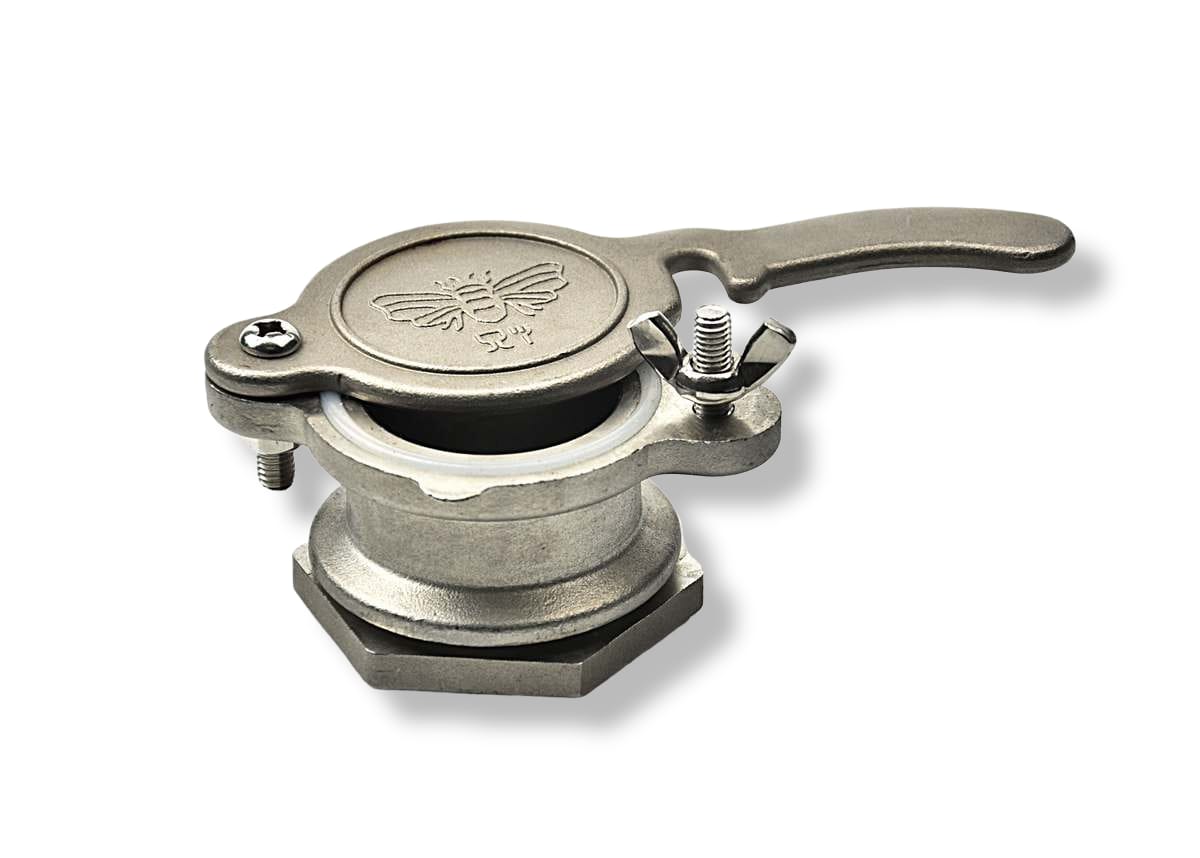 Stainless Steel Honey Gate Valve-Donagh Bees