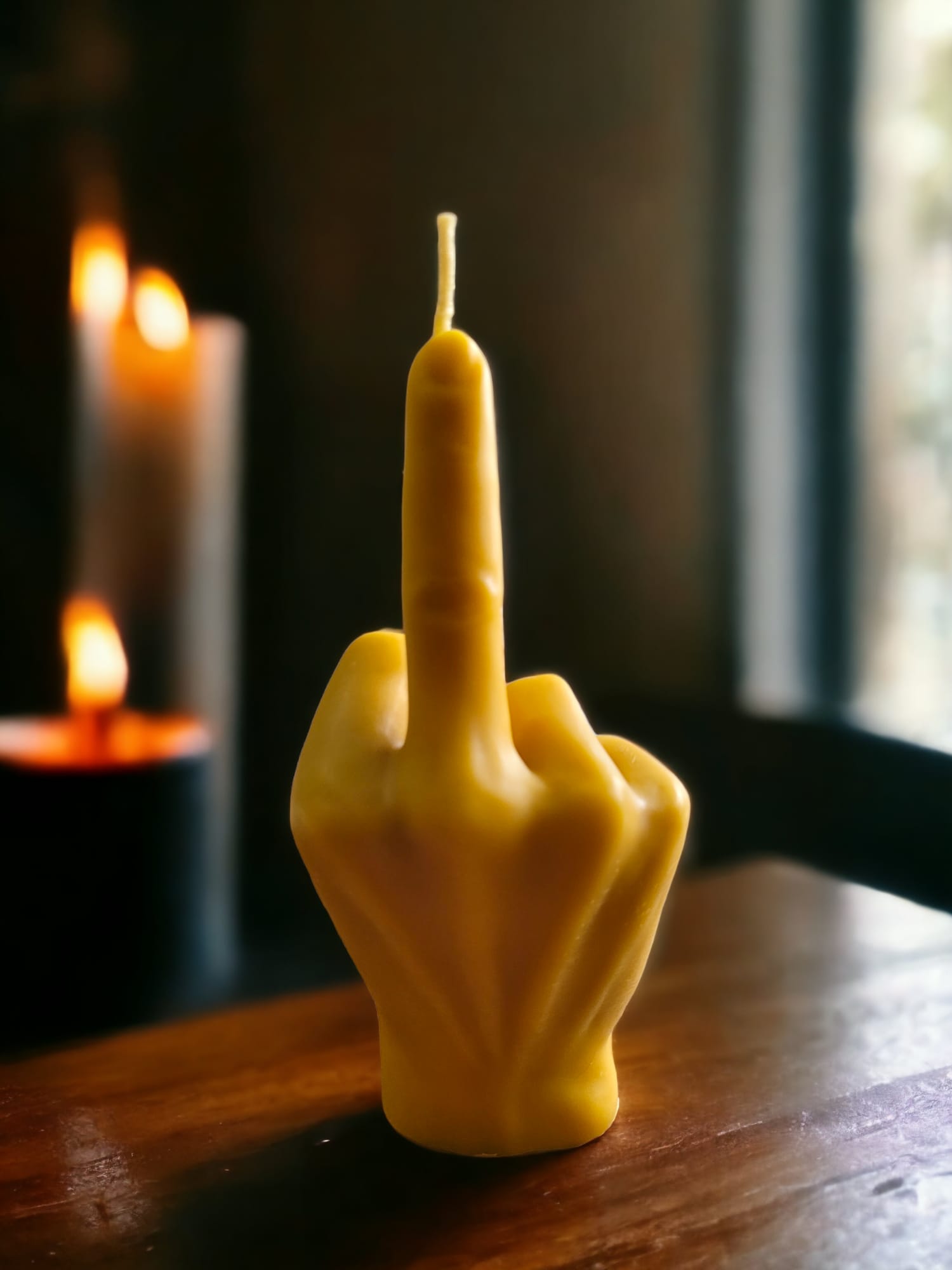 Large Middle Finger Candle-Donagh Bees