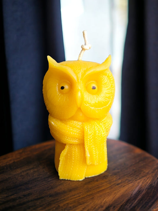 Scarf Owl Candle