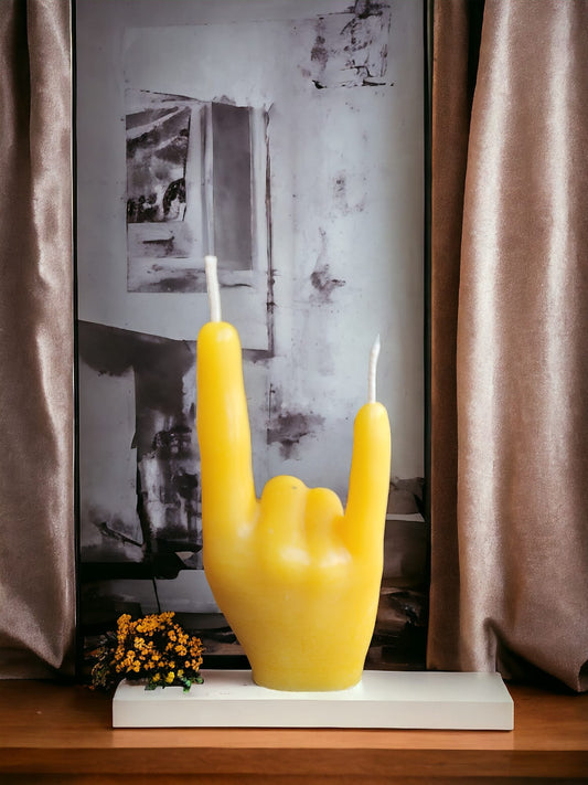 Hand-Shaped Candle