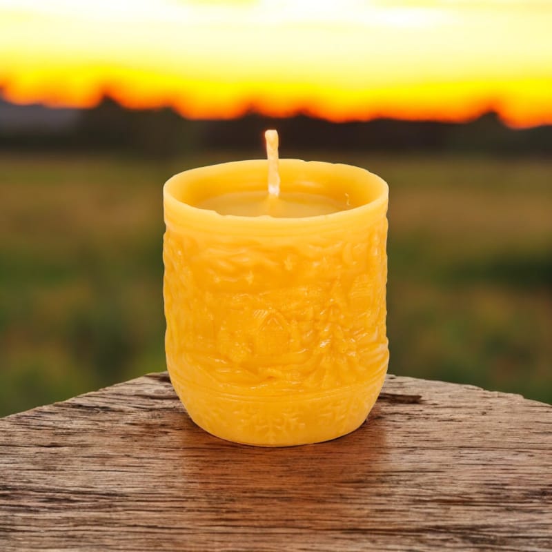 Winter Landscape Cylinder Candle