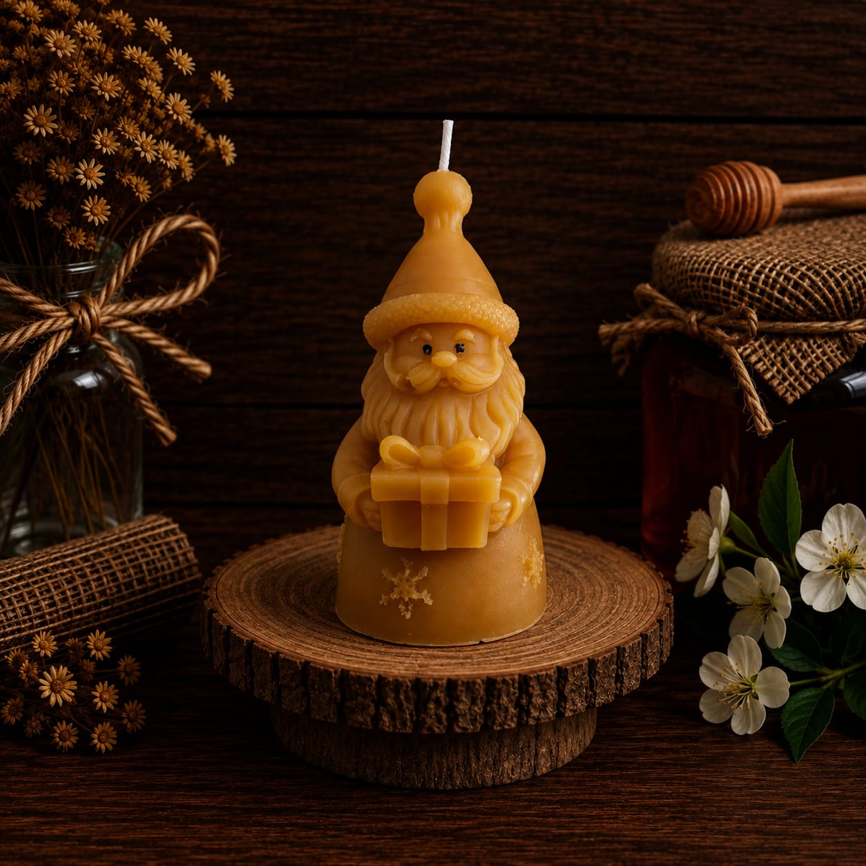 Santa Claus Gift Candle