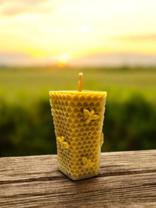 Tall Honeycomb Candle