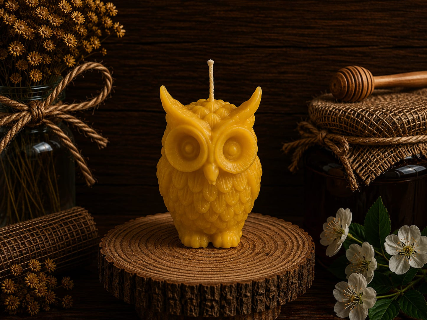 Owl Candle