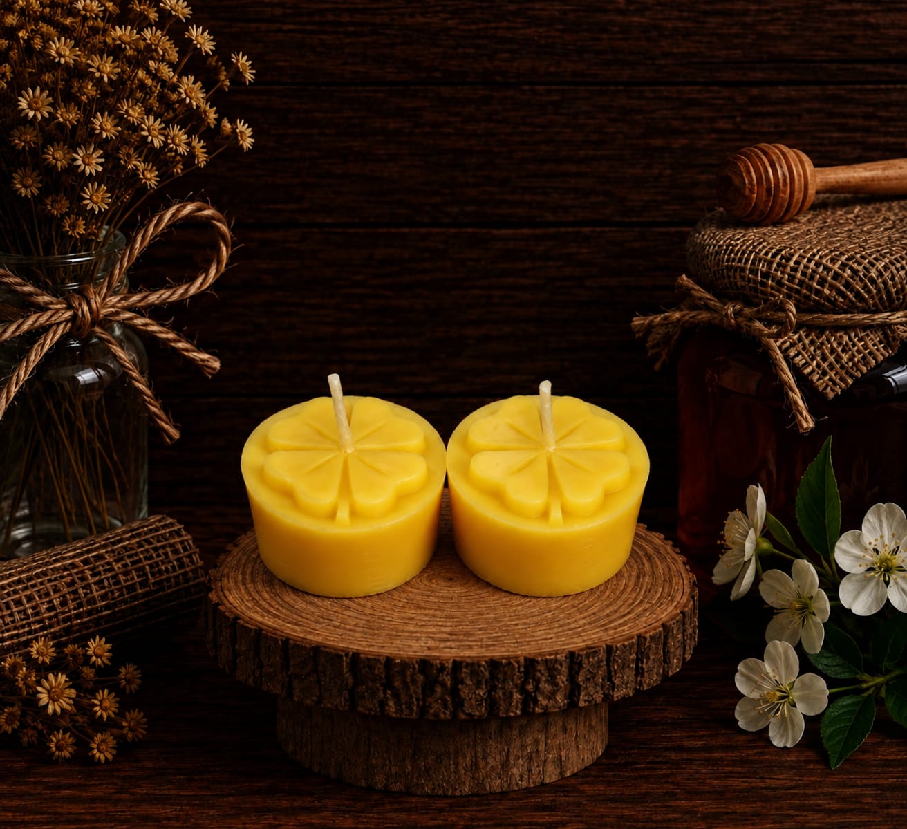 2 Clover Tealights
