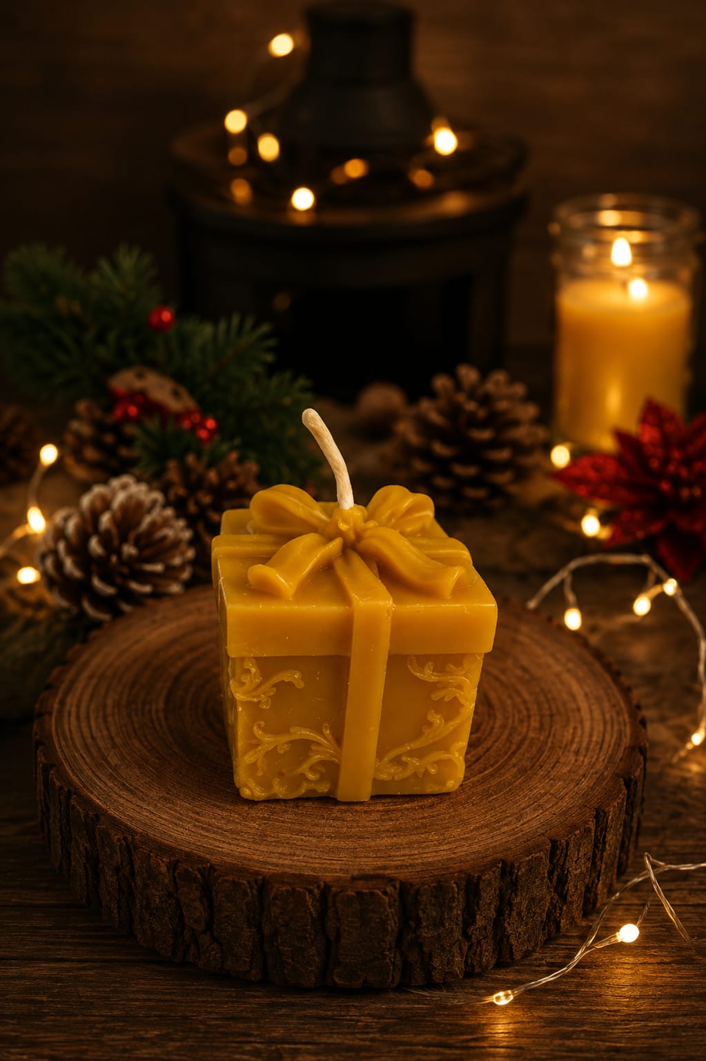 Beeswax present /gift Candle