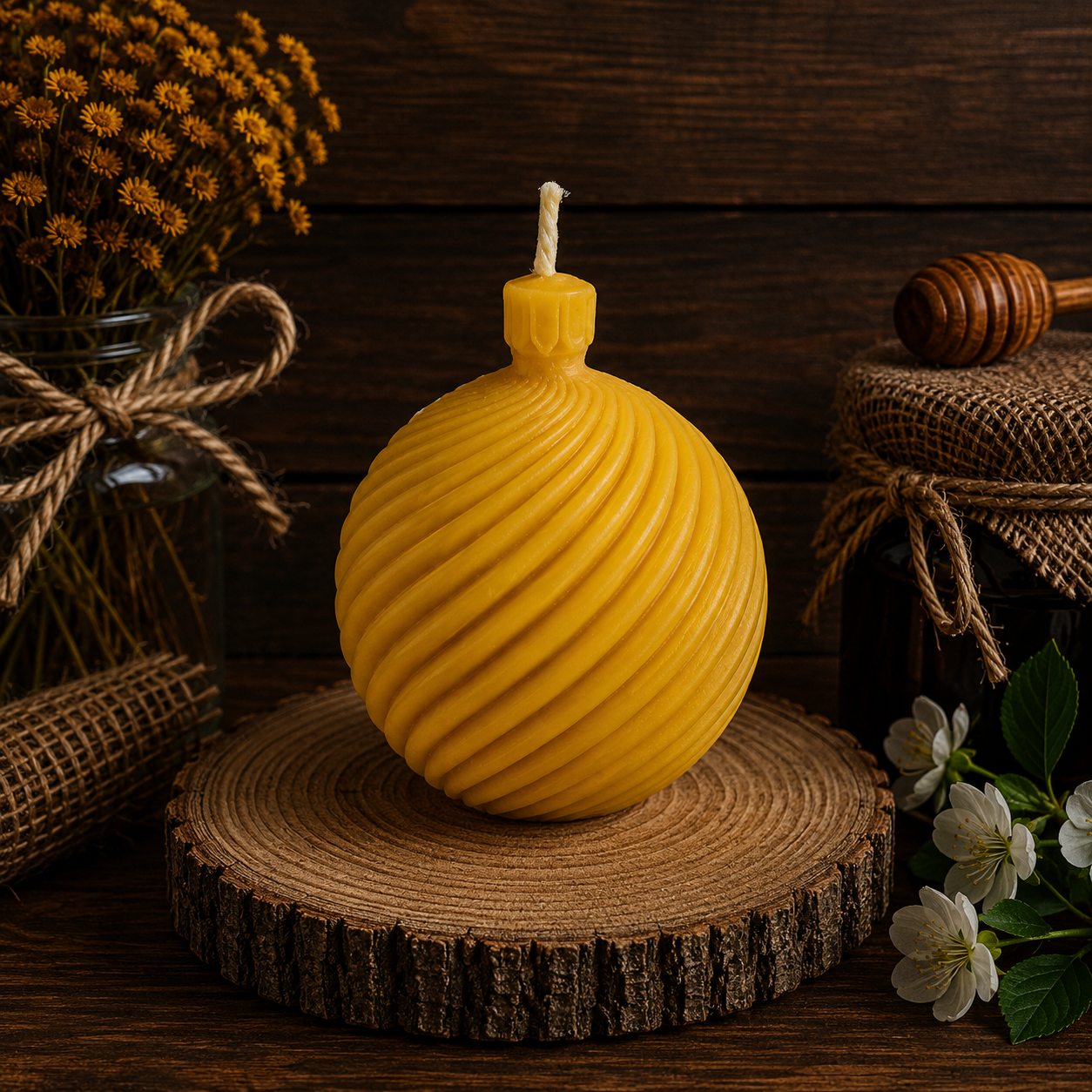 Spiral Ball Candle