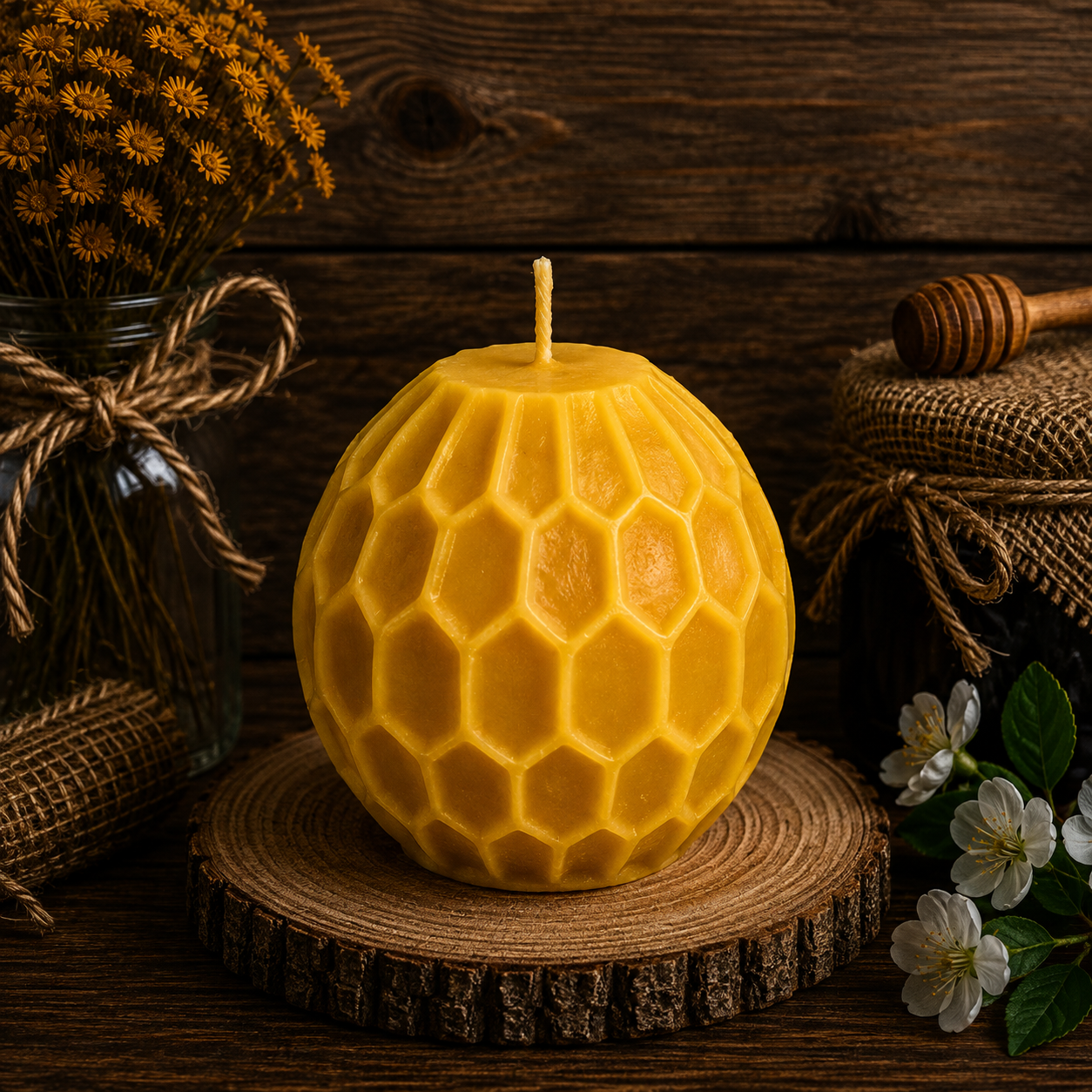 Honeycomb Ball Candle