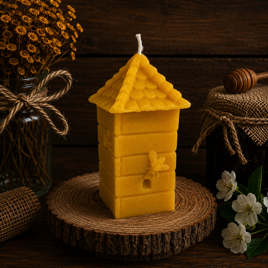 Traditional Bee Hive Candle