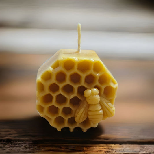 Honeycomb With Bee Candle