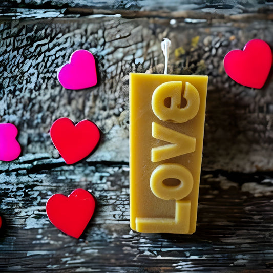 Love Beeswax Candle