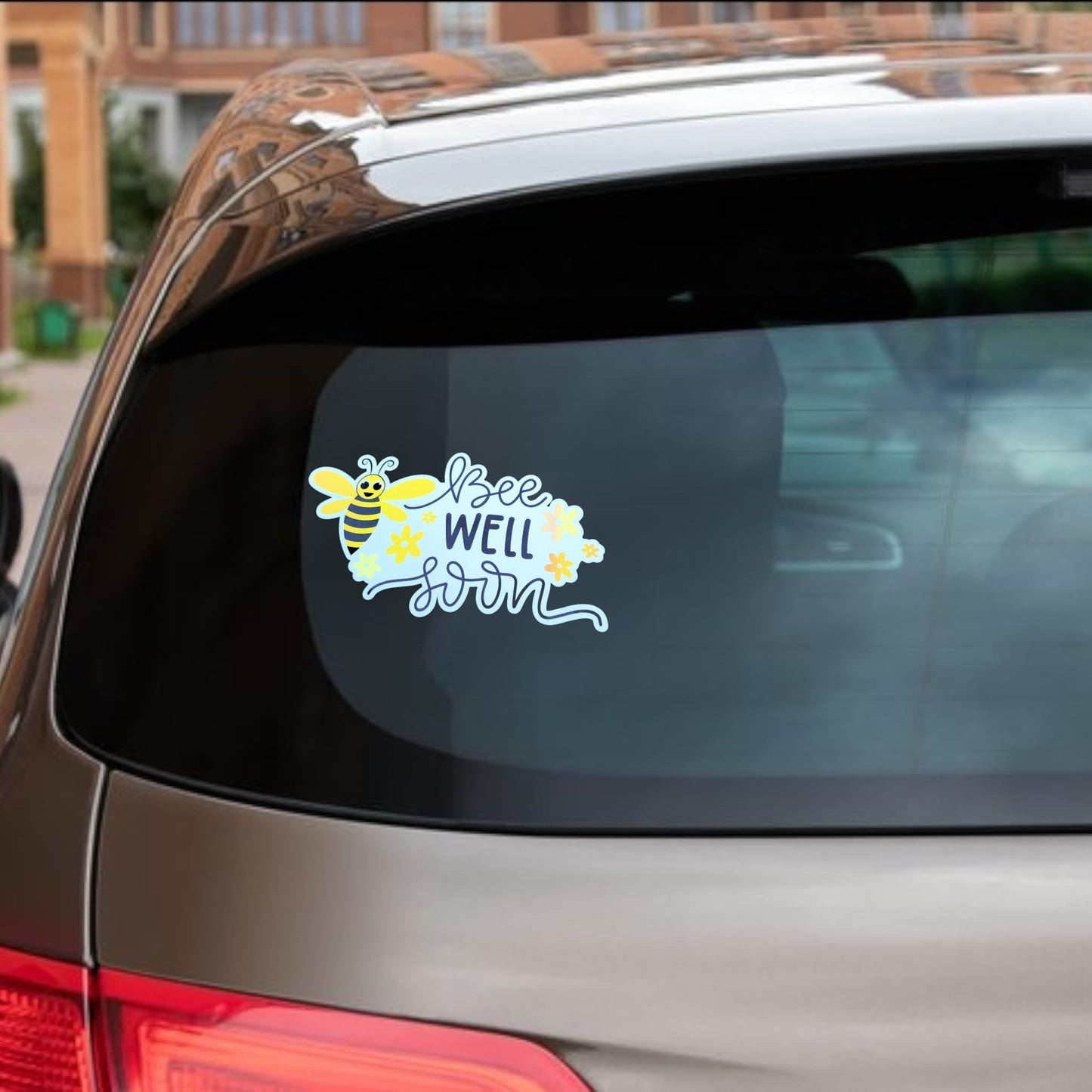 Bee Well Car Sticker