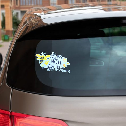 Bee Well Car Sticker