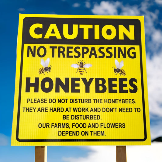 Honey Bees Safety Sign