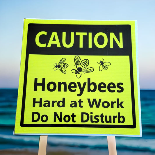 Warning Beekeeping Safety Sign
