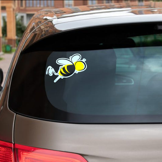 Flying Bee Car Sticker - Donagh Bees